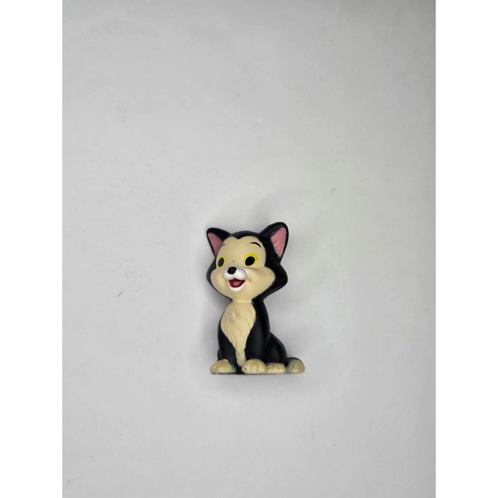 Vintage Disney Pinocchio Figaro Black Cat Mini 1.25" Figure PVC